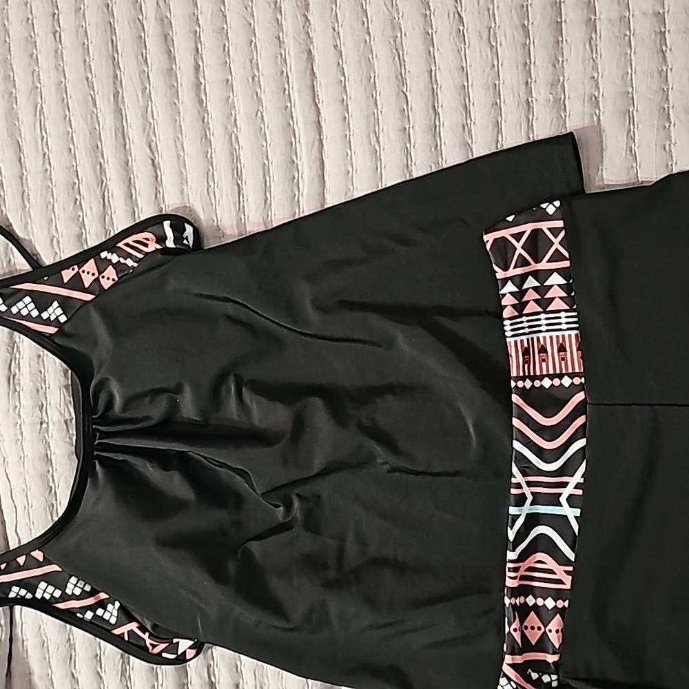 368 Ladies 2 piece Tankini short swimsuit